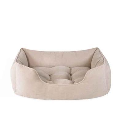 Rosewood 40 Winks Hondenmand Cord Ribstof Beige - 46X36X15 C, Dieren en Toebehoren, Honden-accessoires, Nieuw, Verzenden