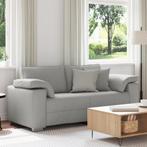 vidaXL Loveseat 140 cm stof wolkengrijs, Huis en Inrichting, Banken | Bankstellen, Verzenden, Nieuw, Stof, Minder dan 150 cm