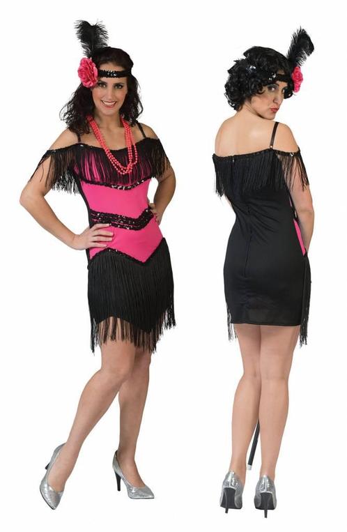 Charleston dame kostuum fuchsia, Kleding | Dames, Carnavalskleding en Feestkleding, Nieuw, Ophalen of Verzenden
