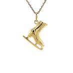 Gouden vintage schaats hanger 14 krt, Ophalen of Verzenden, Nieuw