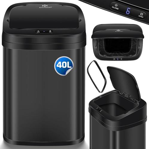 Sensor RVS prullenbak - 40 liter - afvalemmer - softclose -, Huis en Inrichting, Woonaccessoires | Prullenbakken, Verzenden