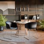 Kunststof eetkamerstoel Logart, gestoffeerd - Set van 2, Huis en Inrichting, Stoelen, Verzenden, Nieuw