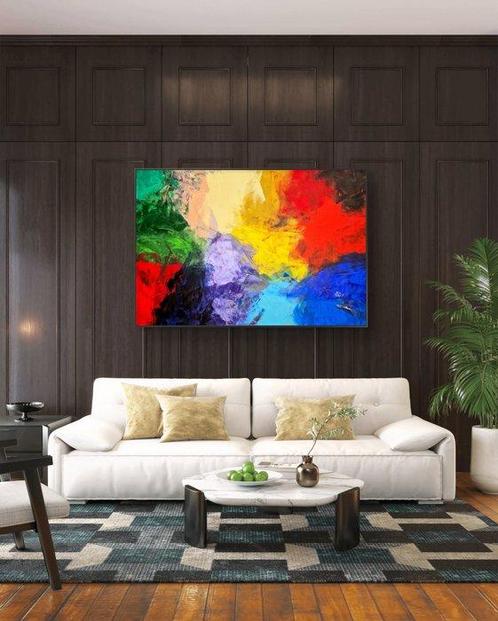 Micha Lenartowicz (Lenar) - Colorful Abstract - XXL, Antiek en Kunst, Kunst | Schilderijen | Modern