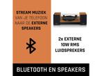 Platenspeler incl twee externe speakers Lenco LS-301WD Hout, Verzenden, Zo goed als nieuw