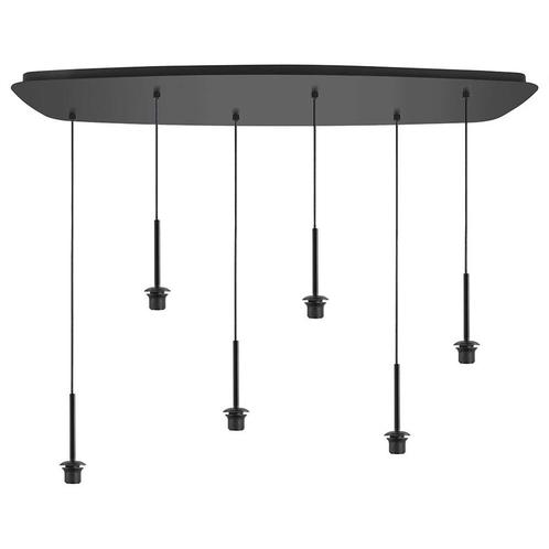 Highlight | Plafondplaat | 100 cm | voor 6 lampenkappen, Huis en Inrichting, Lampen | Hanglampen, 50 tot 75 cm, Nieuw, Metaal