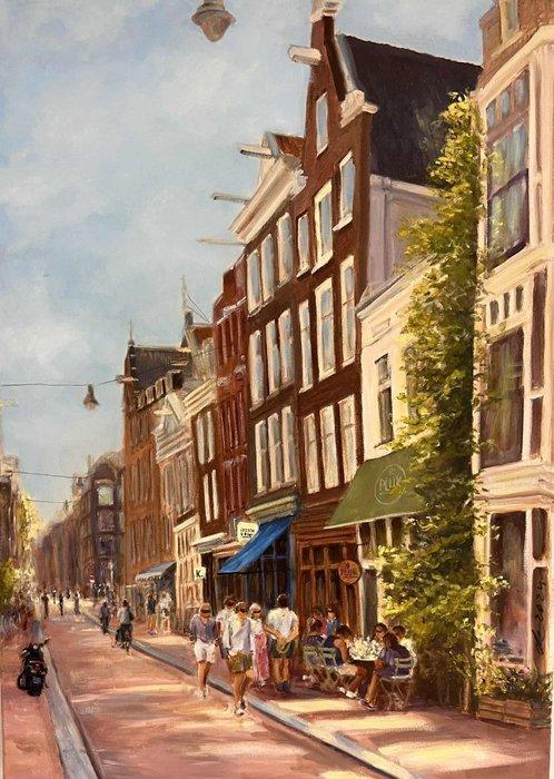 Dominique Coenen - Scotch and Soda, nine streets,, Antiek en Kunst, Kunst | Schilderijen | Modern