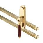 Kruk-espagnolet Afsluitbaar Bonton Bubinga Links Messing, Ophalen of Verzenden, Nieuw
