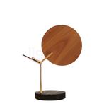 Tunto Ballon Tafellamp LED, marmer zwart/walnoot - casambi, Verzenden, Nieuw