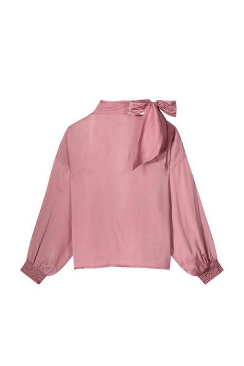 -50% Summum  Summum 2s3185-12133 top scarf hammered viscose, Kleding | Dames, Tops, Roze, Nieuw, Verzenden