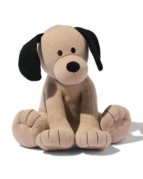 HEMA Gebreide knuffel hond van €14.99 voor €10 sale, Kinderen en Baby's, Speelgoed | Knuffels en Pluche, Nieuw, Verzenden