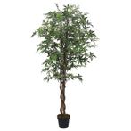 Kunstplant esdoornboom 336 bladeren 120 cm groen, Nieuw, Verzenden