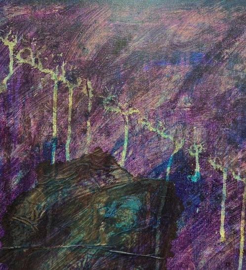 Daniel Argimon Granell (1929-1996) - Púrpura en lo profundo, Antiek en Kunst, Kunst | Schilderijen | Klassiek