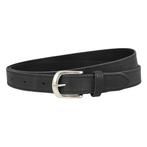 Landley Dames Riem Leer Gestikt - 2,5 cm - Zwart - 105, Verzenden, Zwart, Nieuw, 3 tot 5 cm