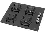 Everglades - Gas Kookplaat - Zwart, Verzenden, Nieuw, Gas, 4 kookzones