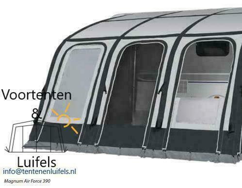 Magnum Air Force 390 - air voortent - opblaasbare voortent, Caravans en Kamperen, Voortenten en Luifels, Zo goed als nieuw, Ophalen of Verzenden