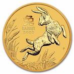 Gouden Lunar III - 1 oz 2023 Year of the Rabbit, Postzegels en Munten, Goud, Losse munt, Verzenden