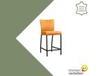 Leren barkruk Revolt laag - Kenia Cognac (cognac) - Poten, Huis en Inrichting, Barkrukken, Nieuw, Leer, Ophalen of Verzenden, 90 cm of meer