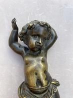 sculptuur, L’ange dormeur - 33 cm - Gepatineerd brons, Antiek en Kunst