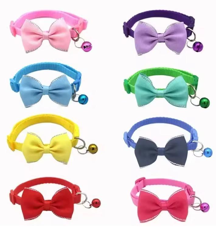 Kattenhalsband met Vlinderdas en Bel –Verstelbaar en Comfort, Dieren en Toebehoren, Katten-accessoires, Nieuw, Verzenden