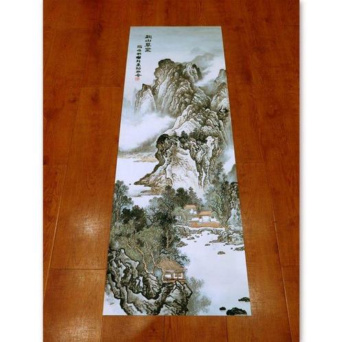 Chai Rui (1975) - Autumn Mountain Retreat – Traditional, Antiek en Kunst, Kunst | Schilderijen | Modern