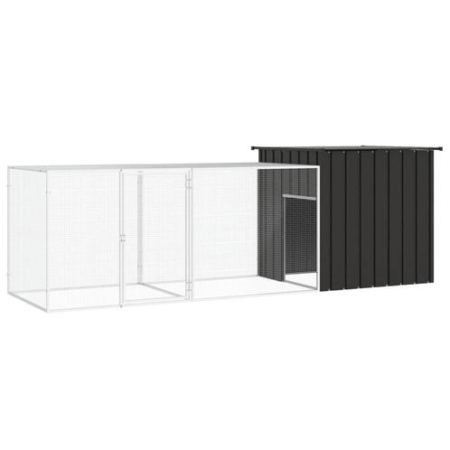 vidaXL Kippenhok 300x91x100 cm gegalvaniseerd staal, Dieren en Toebehoren, Knaagdieren en Konijnen | Hokken en Kooien, Nieuw, Verzenden