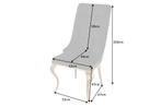 Elegante stoel MODERN BAROK zwart fluweel met gouden, Huis en Inrichting, Stoelen, Ophalen of Verzenden, Nieuw