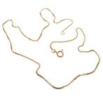 Gouden Venetiaanse ketting | 41 cm (gouden ketting), Ophalen of Verzenden, Gebruikt, Overige kleuren, Goud