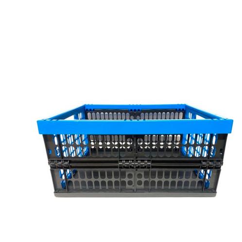 Krat - Klapkrat 32 liter - Blauw/Zwart., Boeken, Wonen en Tuinieren, Verzenden