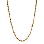 Gouden koord collier 46.5 cm 14 karaat, Verzenden, Zo goed als nieuw, Goud, Goud