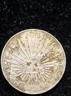 Mexico. 8 Reales Zacatecas 1863 with chopmarks (Zonder