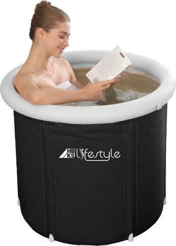 Zitbad - Mobiele Badkuip - Bath Bucket - Zwart - Nieuw -