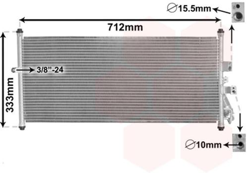 LUCHTCONDENSATOR VOOR NISSAN ALMERA N16 2000-2003 92100BN900, Auto-onderdelen, Airco en Verwarming, Nieuw, Ophalen of Verzenden