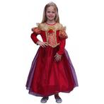 Lange rode prinsessen jurk - Prinsessen kleding