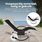 2dekans | FlinQ Opvouwbare Ligstoel XXL Aura - Relaxstoel, Tuin en Terras, Tuinsets en Loungesets, Ophalen of Verzenden, Zo goed als nieuw