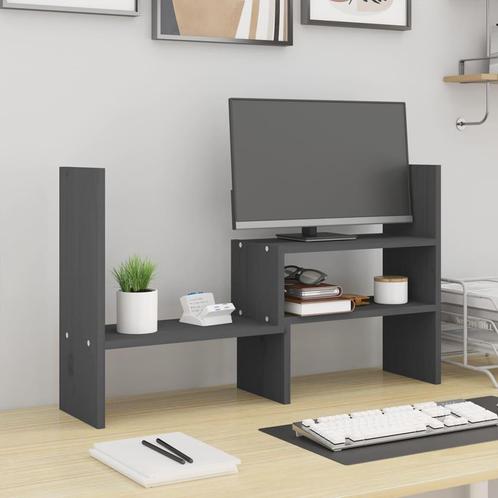 vidaXL Monitorstandaard (39-72)x17x43 cm massief grenenhout, Computers en Software, Overige Computers en Software, Nieuw, Verzenden