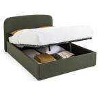 Nieuw! | Kofferbed bouclette met ophefbare beddenbodem,, Huis en Inrichting, Slaapkamer | Bedden, Nieuw, Stof, Verzenden