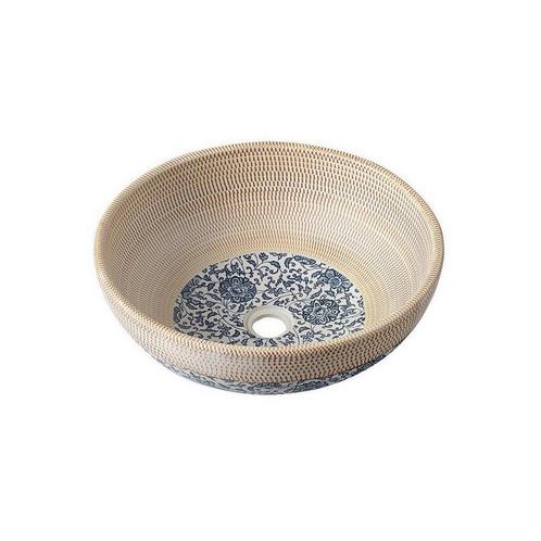 Waskom Sapho Priori Rond 42x15 cm Keramiek Decor Beige /, Doe-het-zelf en Verbouw, Sanitair, Overige typen, Nieuw, Ophalen of Verzenden
