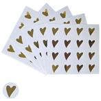 Fako Bijoux - Hartjes Stickers Op Vel - 25mm - Gouden, Verzenden, Nieuw