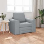 vidaXL Vloerlbank Bed 2-in-1 Lichtgrijs 98x71x83 cm Stof, Verzenden, Nieuw, Stof, Minder dan 150 cm