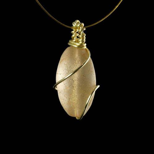 Oud-Romeins Bergkristal draadgewikkelde hanger (Zonder, Sieraden, Tassen en Uiterlijk, Antieke sieraden