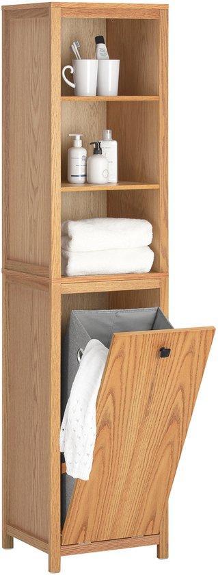 2dekans | SoBuy BZR95-N Badkamerkast - Wood Composite Hoge, Huis en Inrichting, Woonaccessoires | Spiegels, Zo goed als nieuw