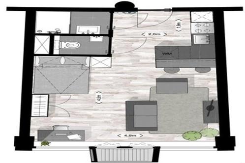 Studio Stadsring in Amersfoort, Huizen en Kamers, Kamers te huur, Minder dan 20 m², Overige regio's