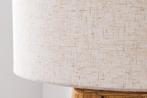 Design vloerlamp ROOTS 160cm drijfhout linnen kap beige, Nieuw, Ophalen of Verzenden