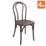 Stoelen | SOHO BENTWOOD | Hars | Houtlook | In-/Outdoor |, Verzenden, Nieuw in verpakking