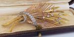 Broche - 18 karaat Geel goud Diamant (Natuurlijk), Sieraden, Tassen en Uiterlijk, Antieke sieraden