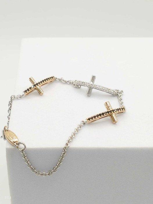 Zonder minimumprijs - Armband - 18 karaat Witgoud, Roségoud, Sieraden, Tassen en Uiterlijk, Antieke sieraden