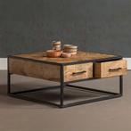 Salontafel Mangohout Gwenn 80x80 cm, Huis en Inrichting, Tafels | Salontafels, 50 tot 100 cm, Verzenden, Nieuw, 50 tot 100 cm