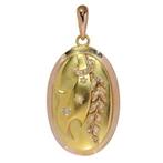 Hanger - 18 karaat Geel goud - Parel - Antiek Victoriaans, Sieraden, Tassen en Uiterlijk, Antieke sieraden