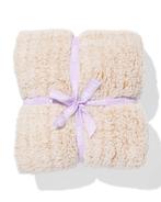 051 Plaid 130x150cm teddy bruin 2e halve prijs, Huis en Inrichting, Woonaccessoires | Plaids en Woondekens, Verzenden, Nieuw