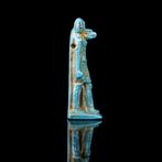 Oud-Egyptisch Faïence Anubis Amulet - de Beschermer van de